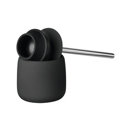 Blomus SONO Plunger with Decorative Holder - Black