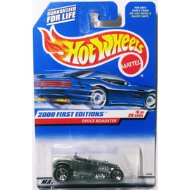 Hot Wheels 2000 First Editions Deuce Roadster Silver 6 of 36 Cars Mattel Wheels