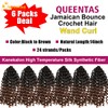 QUEENTAS 6 Pezzi Estensione Dei Capelli Intrecciati Primavera Trecce All'uncinetto