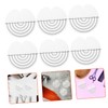 TOVINANNA 100 Pcs Hair Extension Heat Shield Pads Transparent Round