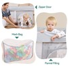 BABELIO Foldable Baby Playpen with Mat, 46" × 46" Portable