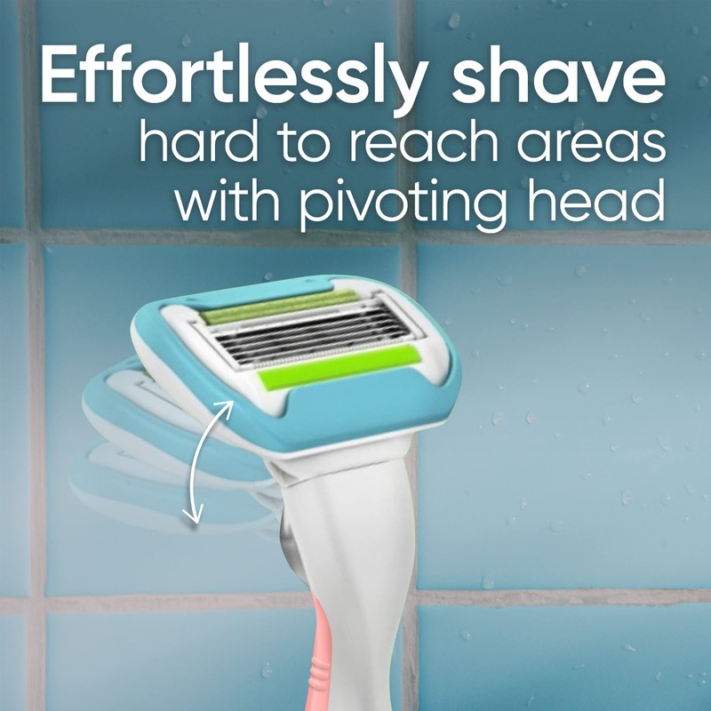 Gillette Venus Extra Smooth Pink Women's Razor Handle + 3