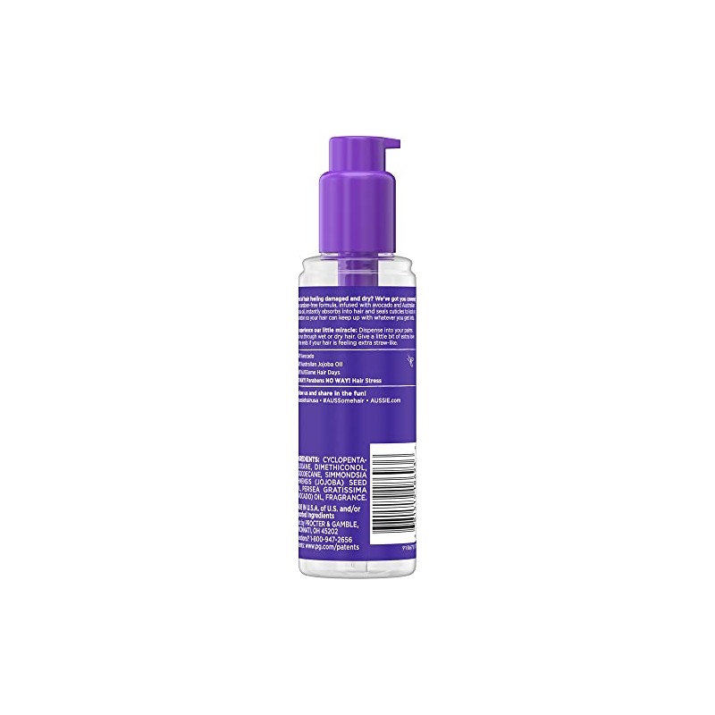 Aussie Miracle Aceite de hidratación intensa húmeda, 95 ml de