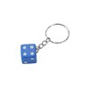 Komonee Blue Dice Key Chain Novelty Keyring Casino Playing Game