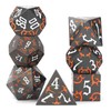 Metal DND Dice Set- Gothic RPG Bat Dice Set for