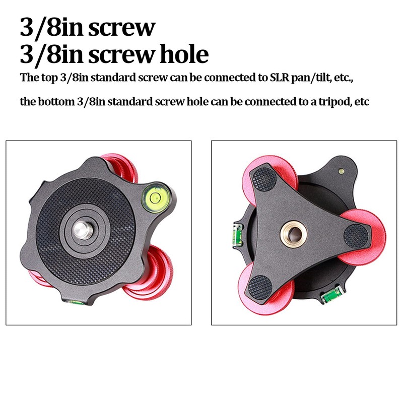 Tripod Leveler, Aluminum Alloy Tripod Heads, LP-64 Camera Tripod Ball