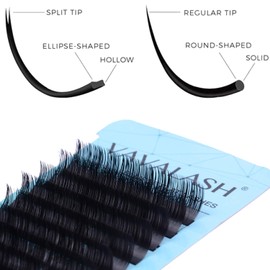 Ellipse Eyelash Extensions 0.15mm CC Curl 8-15mm MixedFlat Eyelash Extension supplies Light Lashes Matte Individual Eyelashes Salon Use Black Mink False Lashes Mink Lashes Extensions(CC-0.15-MIXED)