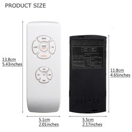 Universal Ceiling Fan Remote Control Kit, Wireless Remote Control and Receiver Kits for Lamp, 3-in-1 Ceiling Fan Light Timing and Speed Re-Mote(38 * 38cm)