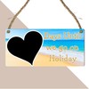 Days Until We Go on Holiday" Countdown Plaque | Beach-Themed