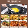 GiPP Ceramic Nonstick Deep Frying Pan Skillet, 12" Saute Pan