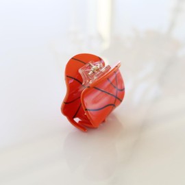 Sports Acrylic Hair Claw Clips - Football, Golf, Tennis, Baseball, Golf Hair Accessories for Women Hair Styling, Perfect Game Day Gift for Sports Fans (Sports Clips - Basketball)