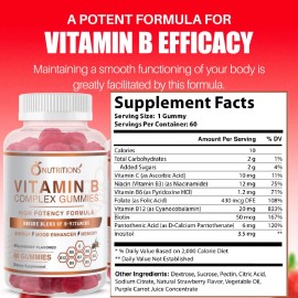 O Nutritions Gominolas Complejo Vitamina B Vegano 60 Gomitas