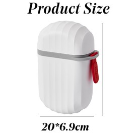 Upgraded Leakproof Travel Soap Case, Shampoo bar case, Soap Container mit Draining Layer, Portable Bar Soap Box for Bathroom, Camping, Gym, Red Dot Design Recipient