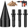 Drill Cone Wood Splitter, Wood Splitter Screw Cone, Firewood Drill