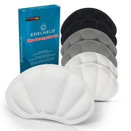 Heel Pads to Prevent Blisters & Slips - Memory Foam Heel Protectors - Shoe Fillers for Too Large Shoes - Invisible Soft Heel Cushions - Breathable Skin-Friendly (6 Pairs)