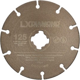 LXDIAMOND Diamond cutting disc 125 mm X-LOCK premium diamond disc for GRP rubber metal profiles safety glass wood sheets universal compatible with Bosch X-Lock angle grinder 125 mm