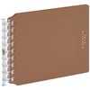 Maruman FMR9SETA-07 Mini Binder, 9 Holes, Loose Leaf Included, Brown