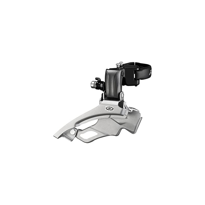 Shimano Altus FD-M371X6 Conventional Swing Front Derailleur - Silver, 9