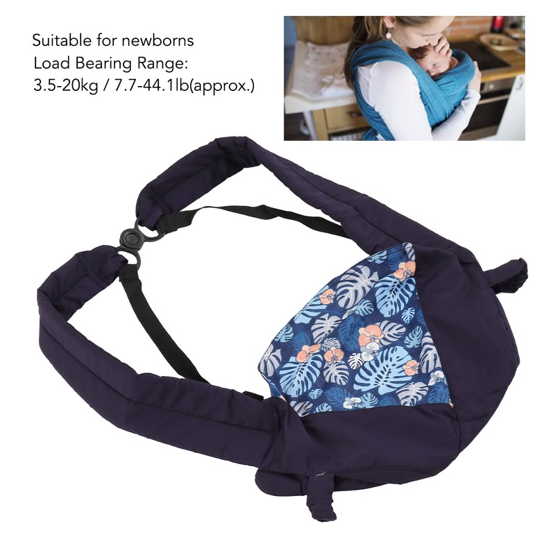 Baby Carrier Cartoon Print Pattern Soft Breathable Adjustable Newborn Infant