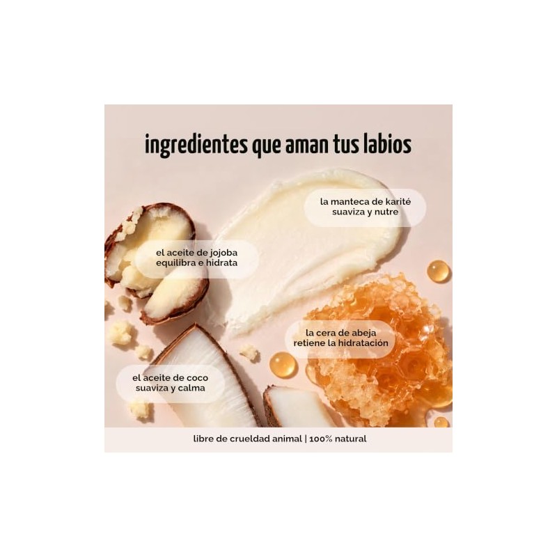eos Bálsamo labial de karité súper suave, leche de coco