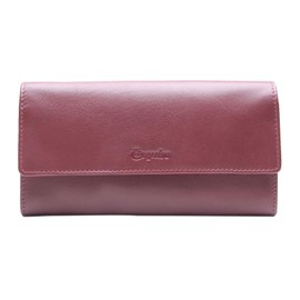 Esquire Peru RFID Leather Wallet 18.5 cm, Red, Classic