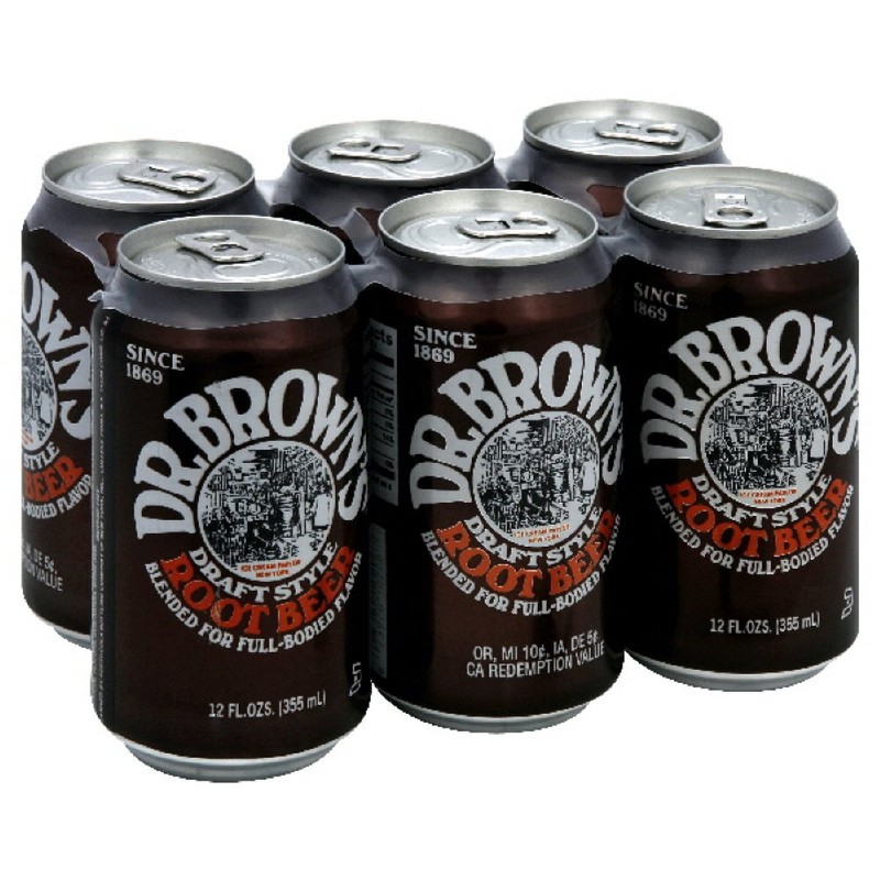 Dr. Brown Root Beer Soda 6 pack, 12-ounces (Pack of4)