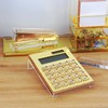 EXPUTRAN Acrylic Calculator with Stand, Battery and Solar Hybrid Powered