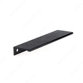RICHELIEU HARDWARE - Contemporary Aluminum Edge Pull - BP9898128990 (128mm, Brushed Black)