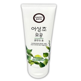 Happy Bath Foam Cleansing Pore Cleansing Foam Eoseongcho 200g / 해피바스 폼클렌징 모공 세안제 클렌징폼 어성초 200g