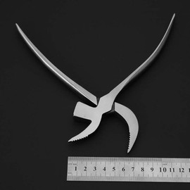 Cobbler Pliers with Hammer, Beak Shape Pliers Pincers for Leather Craft and Shoemaking, Stainless Steel DIY Tool