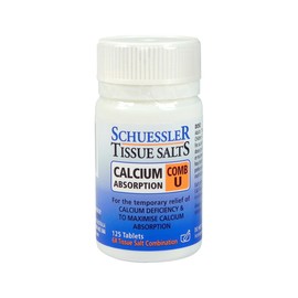Schuessler Tissue Salts Comb U Calcium Absorbtion 125 Tablets