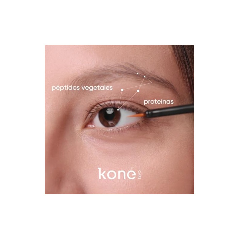 koné care serum de pestañas y cejas, con péptidos y