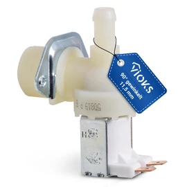 VIOKS Solenoid Water Valve Electric 1-Way 90° 11.5 mm Diameter Universal for Washing Machine Dishwasher Dishwasher Valve for Water Inlet