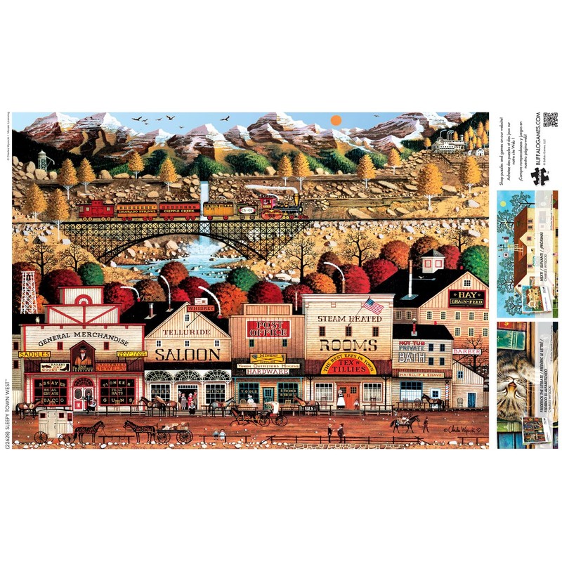 Buffalo Games - Charles Wysocki - Sleepy Town West -