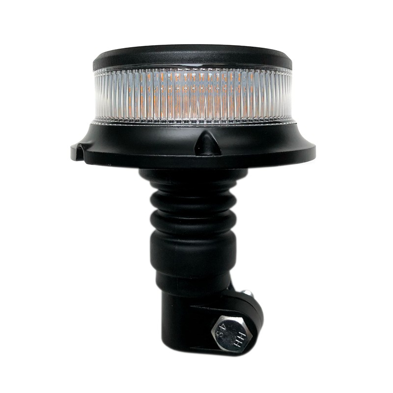 MelTruck® Orange White 18 LED Rotating Beacon Warning Light 12/24V