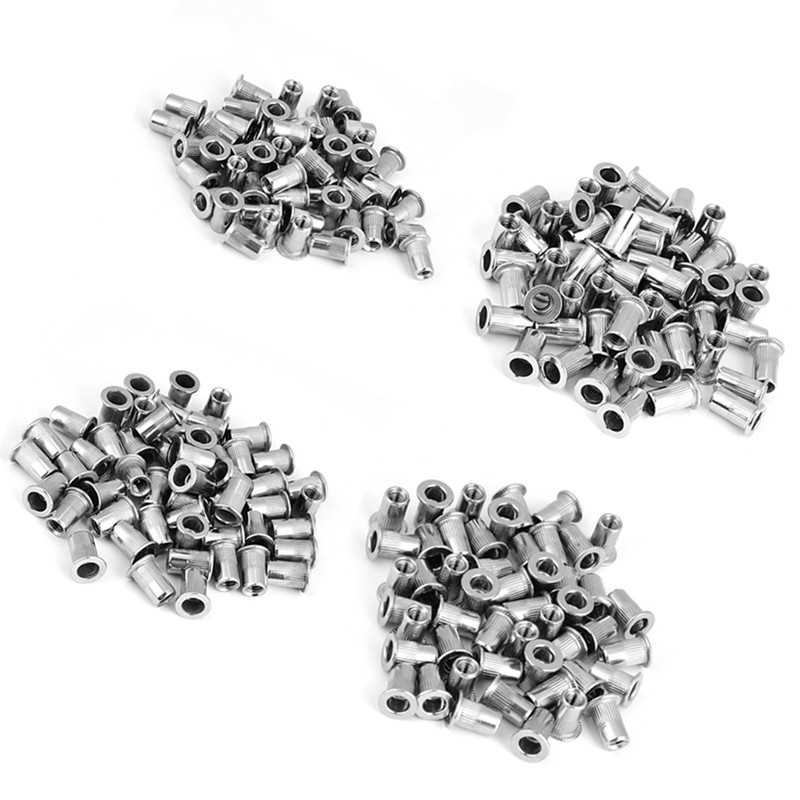 200pcspcs Threaded Insert M3, M4, M5, M6 304 Stainless Steel