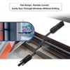 Leehitech 2 Pack 1 m Solar Flat Cable, Feed-Through Copper