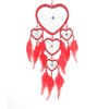 Bali unbranded DREAM CATCHER HEART silver centre dreamcatcher red, blue,