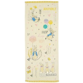 Marushin 5605008500 Face Towel, 13.4 x 31.5 inches (34 x 80 cm), Sleeping Peter, 100% Cotton, Embroidered