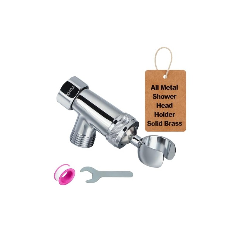 Shower Head Holder All Metal, Brass Adjustable Shower arm Bracket