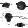 2Pcs Air Valve Inflatable Kayak Screw Air Valve Black Spiral