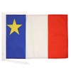 AZ FLAG Acadia Flag 18'' x 12'' cords - Canada