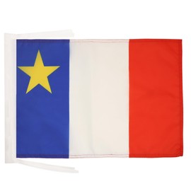 AZ FLAG Acadia Flag 18'' x 12'' cords - Canada - Acadian SMALL flags 30 x 45cm - Banner 18x12 in