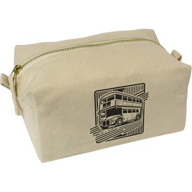 'London Bus' Canvas Wash Bag/Makeup Case (CS00038627)
