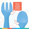 Nuby Silicone Easy Grip Fork & Spoon Set, 12+m in