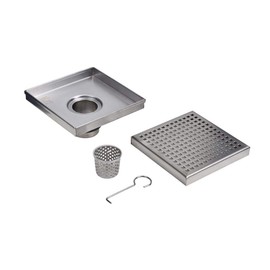Designline 4 in. x 4 in. Square Drain Square Grate