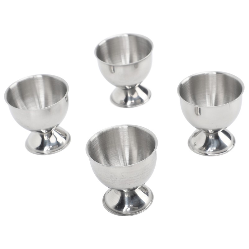 4PCS Egg Cup Set 40ml Stainless Steel High Temperature Resistant