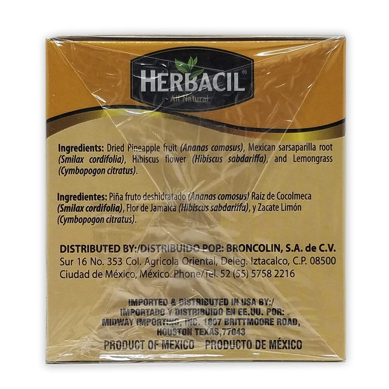 Herbacil Pineapple, Piña Tea 25 bags