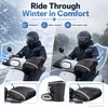 Zephanor Motorcycle Handlebar Muffs, Windproof Waterproof Motorbike Hand Warmer Gloves,