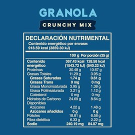 Wild Protein | Granola Crunchy Mix | 250 g | 10 g de Proteína